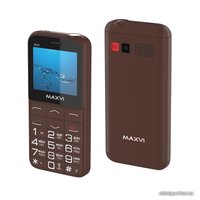 Кнопочный телефон Maxvi B231 (коричневый)