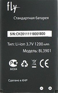 

Аккумулятор для телефона Fly DS150 (BL3901)