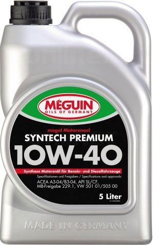 Моторное масло Meguin Megol Syntech Premium 10W-40 5л [4338]