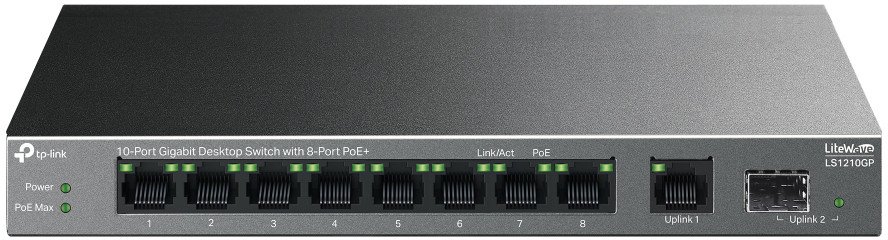 

Неуправляемый коммутатор TP-Link LiteWave LS1210GP V1