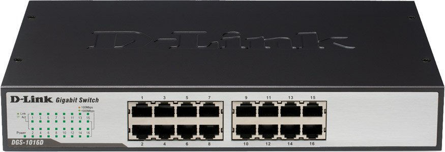 

Неуправляемый коммутатор D-Link DGS-1016D
