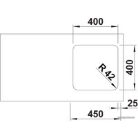 Кухонная мойка Blanco Solis 400-U 526117 (полированная)