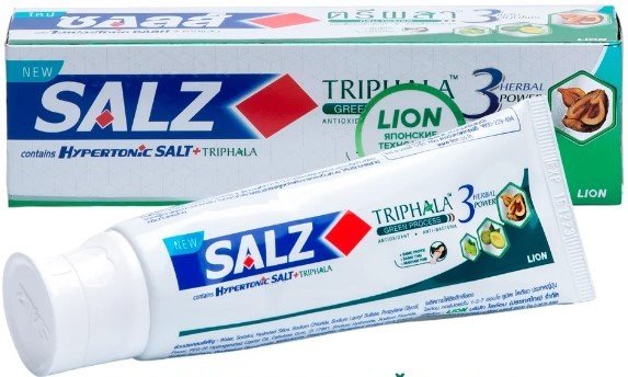 

Зубная паста Lion Salz Herbal С гипертонической солью и трифалой (90 г)