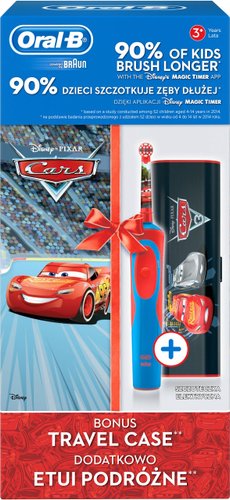 Электрическая зубная щетка Oral-B Stages Power Cars (D12.513.K + футляр)