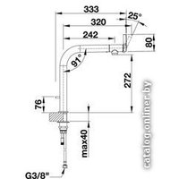 Смеситель Blanco Vonda Control (хром)
