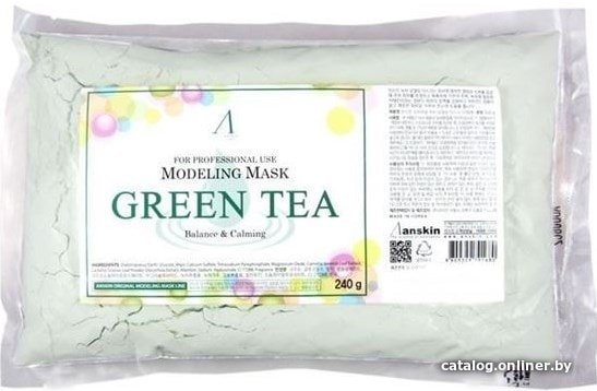 Anskin Маска альгинатная Green Tea Modeling Mask 240 г