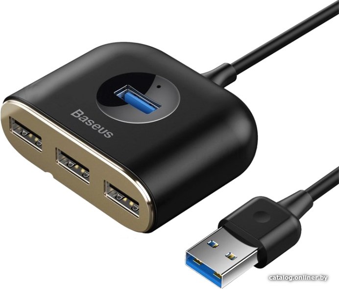 USB-хаб Baseus Square round 4in1 USB Adapter CAHUB-AY01