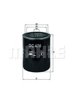 

Масляный фильтр Mahle Knecht OC476
