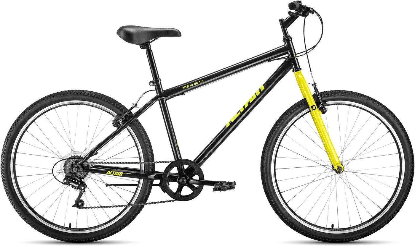 

Велосипед Altair MTB HT 26 1.0 р.19 2020 (черный/желтый)