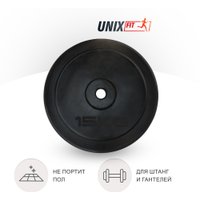 Диск Unixfit d25мм DU15000RUB 15 кг