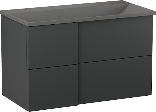 

Lauter Тумба под умывальник Nelli 90 (антрацит п/мат)