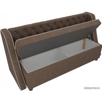 Диван Лига диванов Лофт 104559 (рогожка, коричневый)