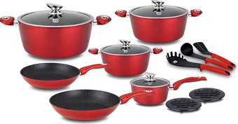 Набор кастрюль JIO J024315 (красный)