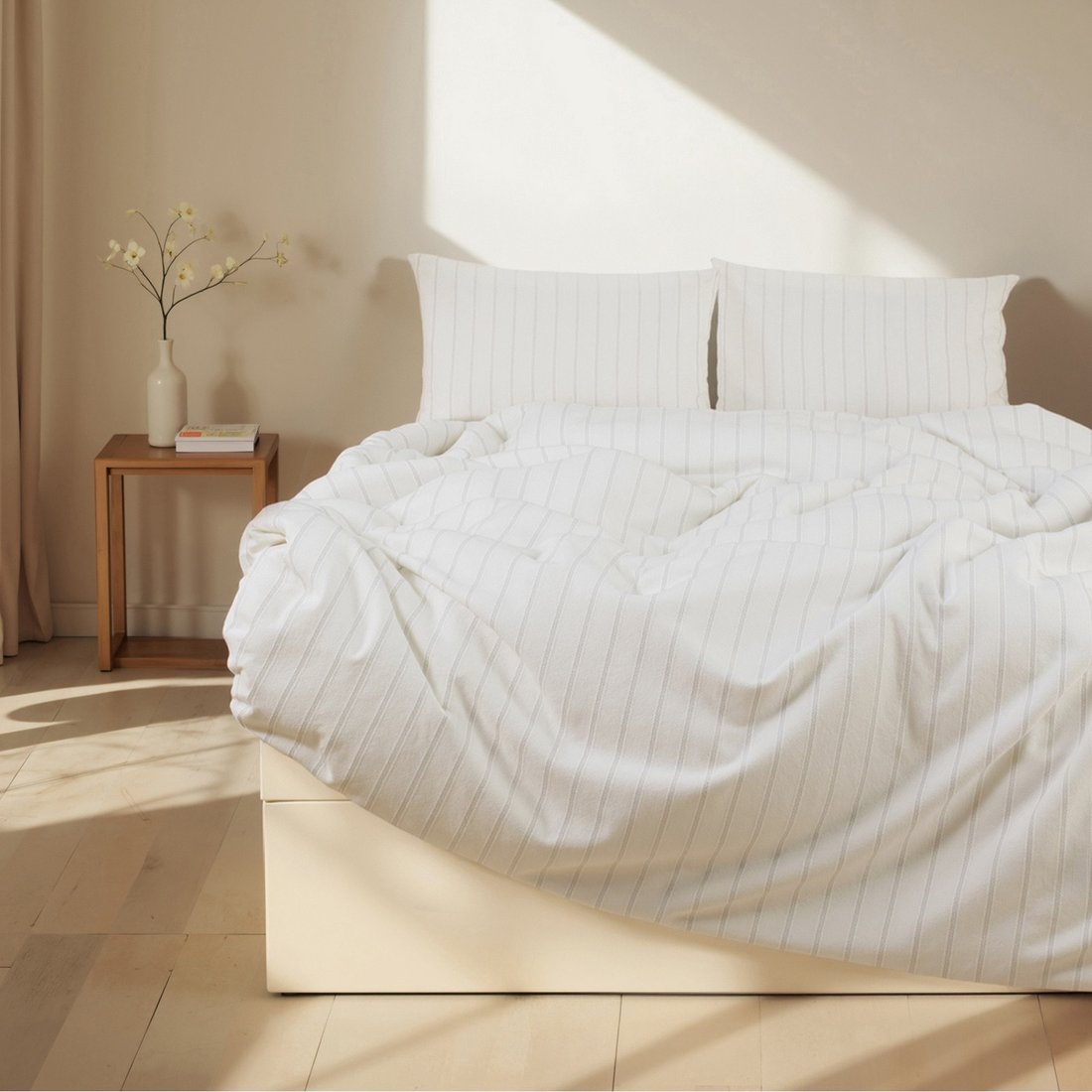 

Постельное белье Sima-Land Home Cotton lace 10831076 (белый)