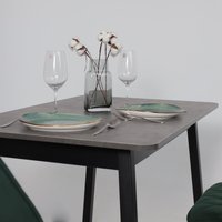 Кухонный стол Мамадома Tirk radial-110 раздвижной 110-142х70 (дымчатая керамика/черный)