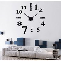 Часы-наклейка Diy Clock P18B (черный)