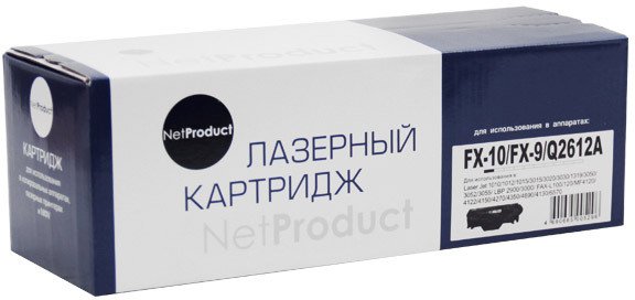 

Картридж NetProduct N-FX-10/FX-9/Q2612A