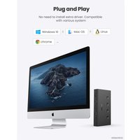 KVM переключатель Ugreen CM293 70439 2 x USB Type-A - 2 x USB Type-B/2 x HDMI (черный)