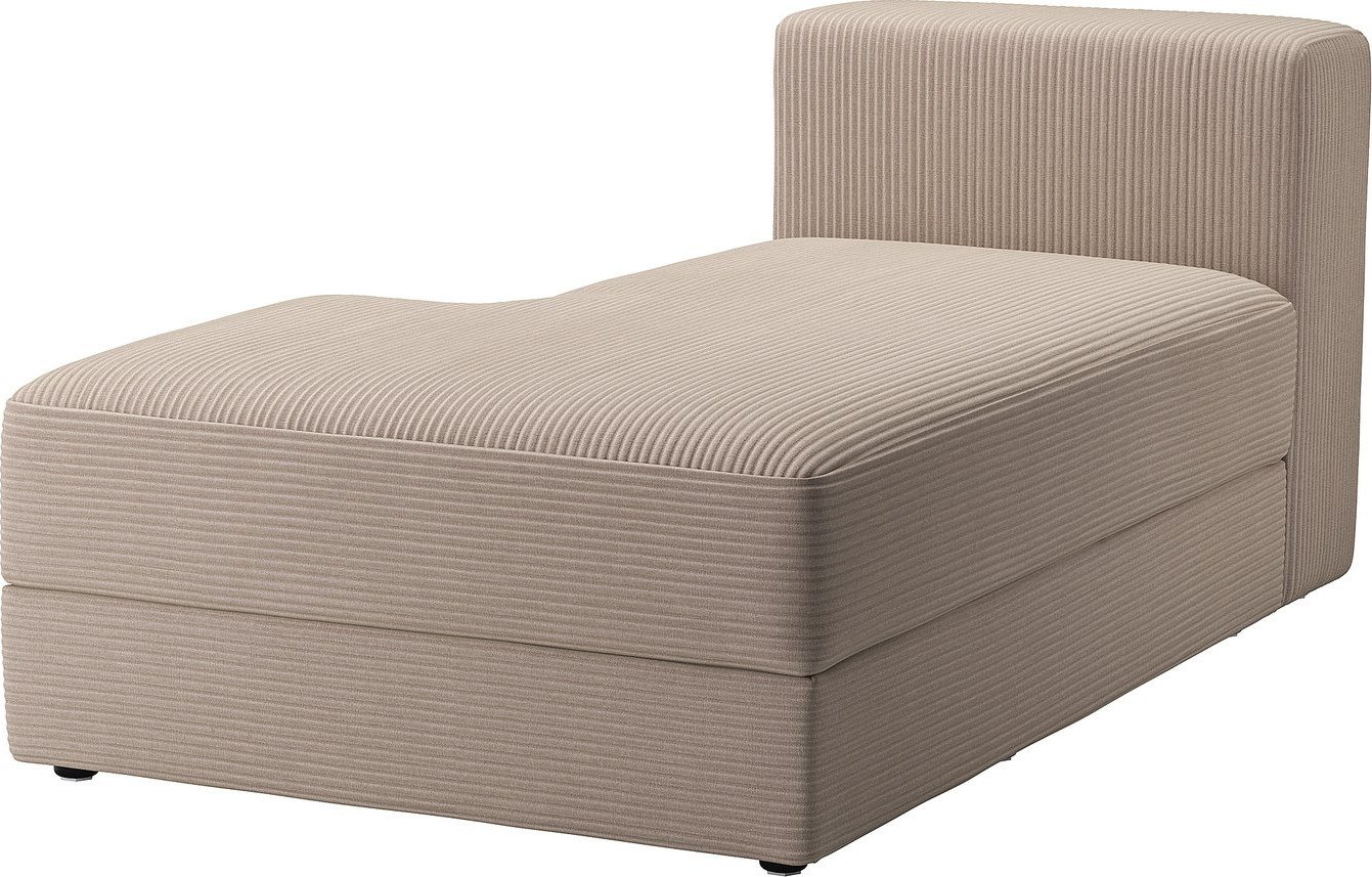 Элемент модульного дивана Ikea Jattebo Левая, самласа серо-бежевый s89485287