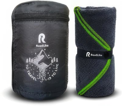 

Полотенце RoadLike Terry спортивное охлаждающее 60x120 345896 (серый/зеленый)