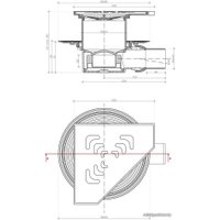 Трап/канал Pestan Confluo Standard Angle 1 Gold