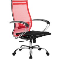 Офисное кресло Metta SK-2-BK Комплект 9, Ch ов/сечен (резиновые ролики, красный)
