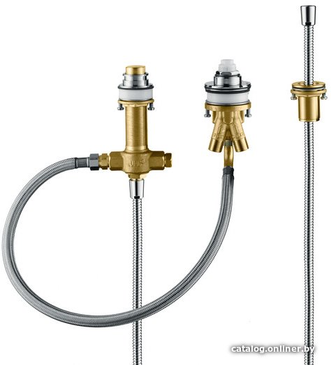Скрытый механизм Hansgrohe для смесителя на 3 отверстия на край ванны