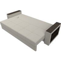 Диван Лига диванов Дубай Лайт полки справа 132280 (рогожка Амур 02 бежевый)