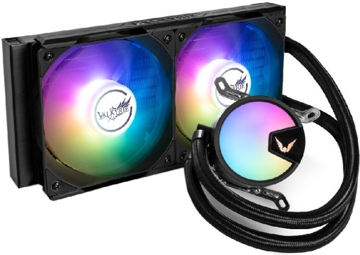 

Система жидкостного охлаждения для процессора Valkyrie A240 ARGB (черный)