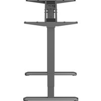 Стол для работы стоя ErgoSmart Unique Ergo Desk 1380x800x18мм (альпийский белый/черный)