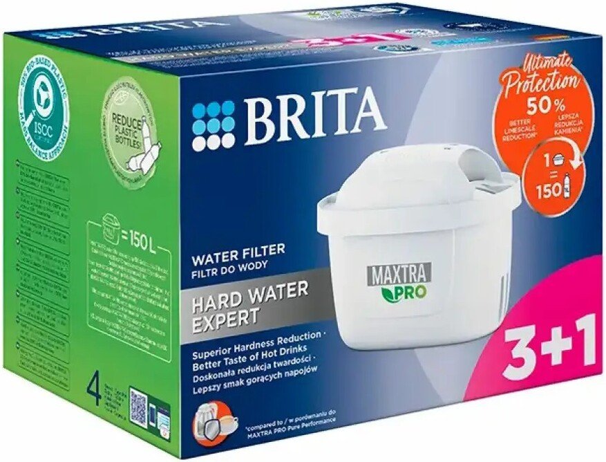 Комплект картриджей BRITA Maxtra PRO Hard Water Expert 3+1