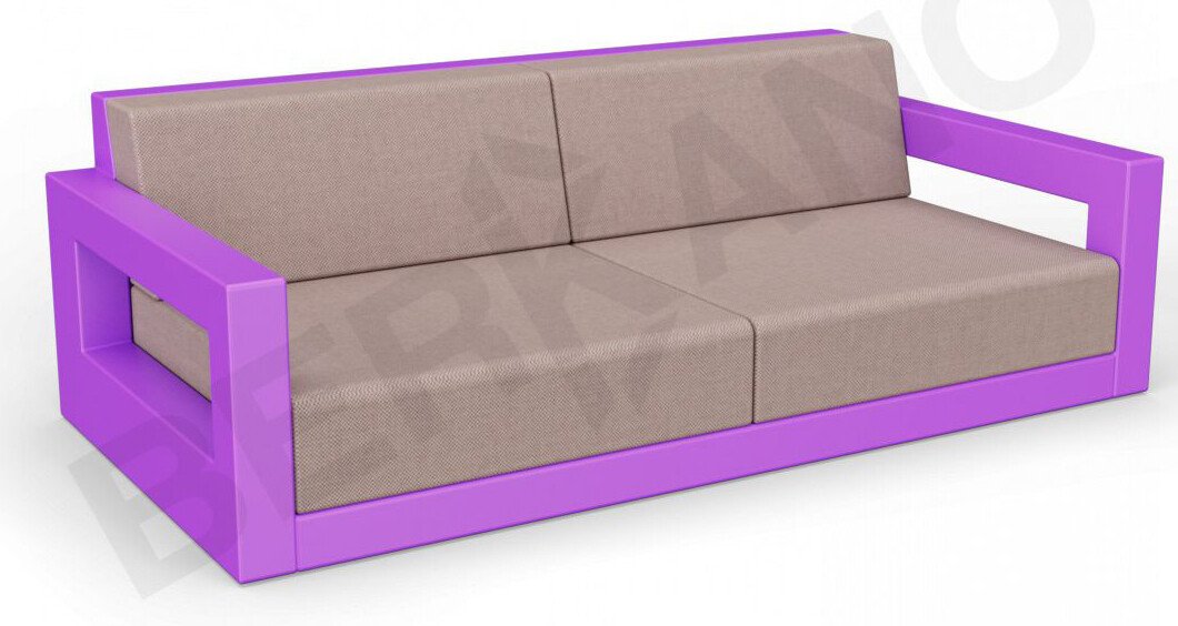 

Садовый диван Berkano Quarter lounge с подушками 250_009_22 (сиреневый/кофейный)
