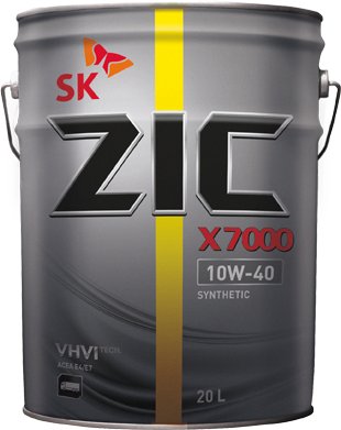 

Моторное масло ZIC X7000 AP 10W-40 20л