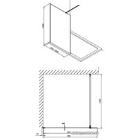 Душевой уголок Omnires Marina DNR10X LUX+DNR30X LUX