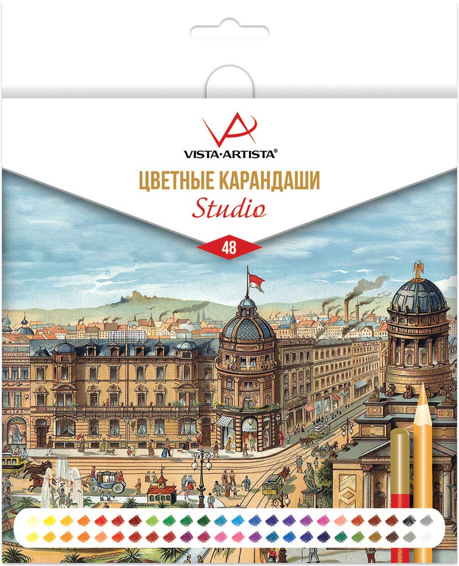 

Набор цветных карандашей Vista-Artista Studio VACPS-48 (48 цв)