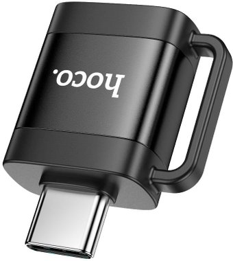 Адаптер Hoco UA31C USB Type-A - USB Type-C (черный)