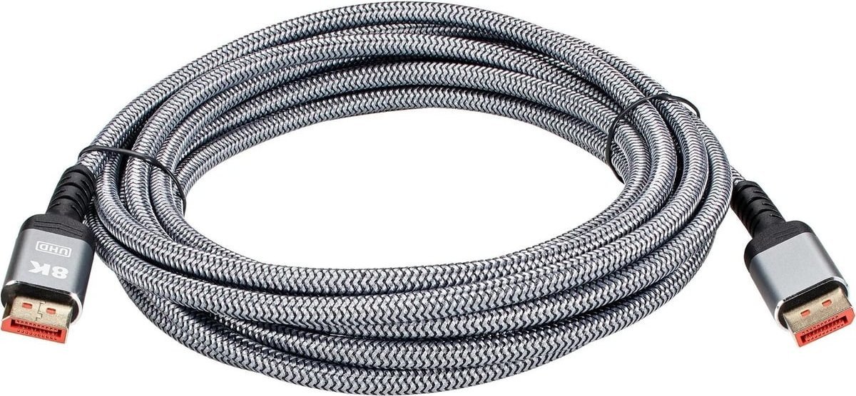 

Кабель AOPEN ACG630-5 DisplayPort - DisplayPort (5 м, серый/черный)