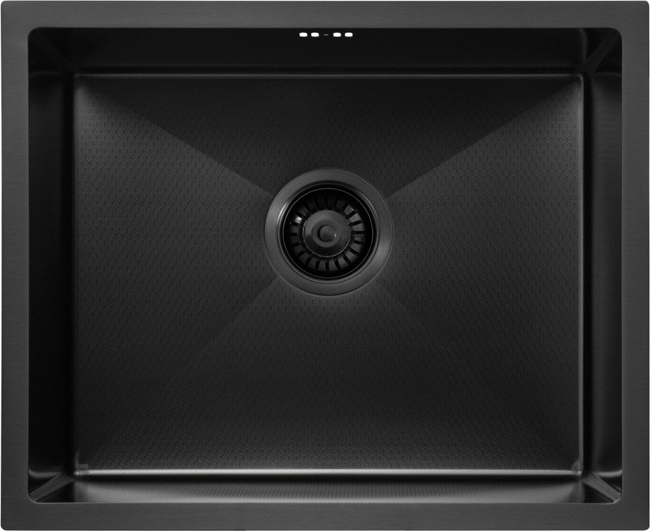 

Кухонная мойка Basic Pvd Nano Decor 55x45 (черный)
