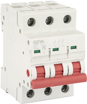 

Выключатель нагрузки GEYA 3P 32А 12кА GYH83P32