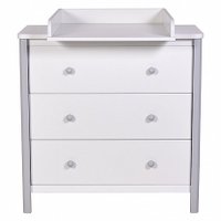 Детский комод Polini Kids Simple 3501 0002769.55 (белый/серый)