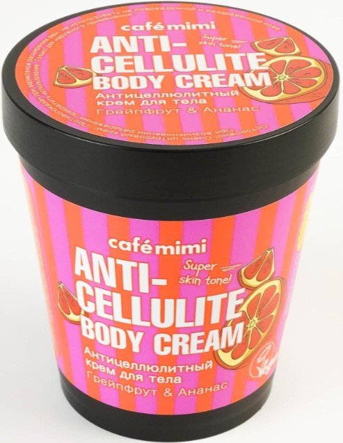 

Cafe Mimi Крем для тела de Beaute Cafe Mimi Антицеллюлитный Грейпфрут&Ананас 220 мл