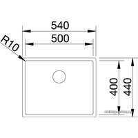 Кухонная мойка Blanco Claron 500-U Durinox 523386
