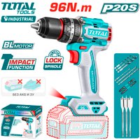 Ударная дрель-шуруповерт Total TIDLI209681 (без АКБ)