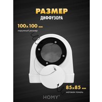 Вентиляционная решетка HOMY AO100W