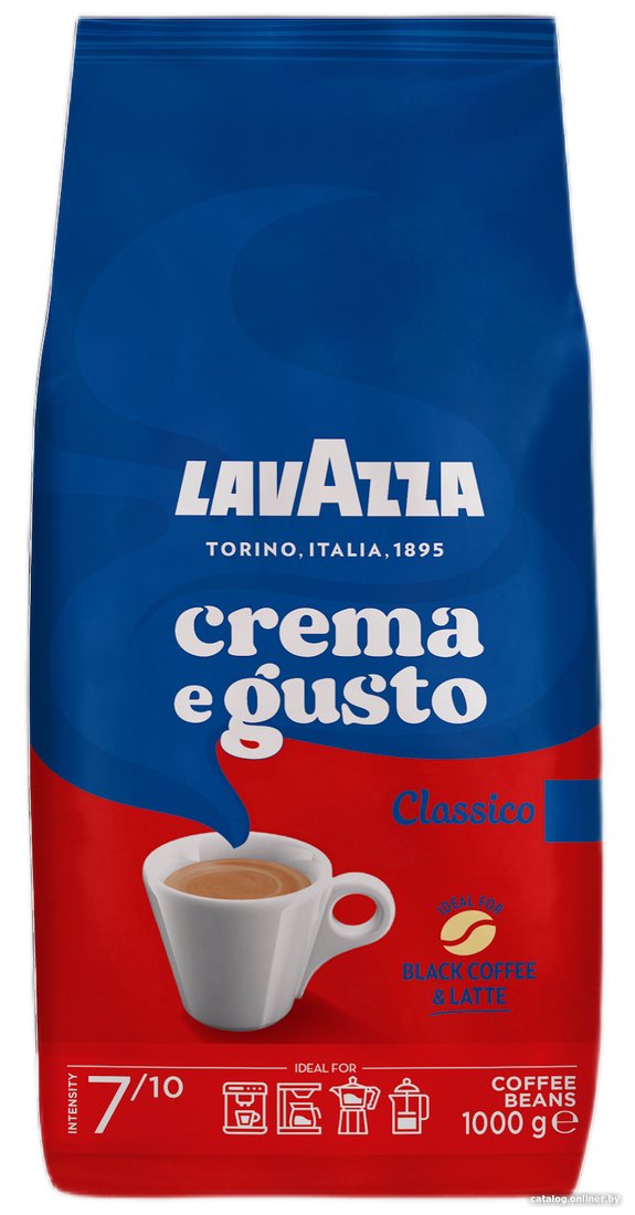 Кофе Lavazza Crema e Gusto Classico в зернах 1 кг