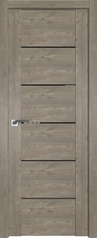 ProfilDoors 99XN R 80x200 (каштан темный/стекло черный триплекс)