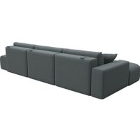 Угловой диван Лига диванов Лига-036 НПБ Модерн Лонг левый 124696L (рогожка амур серый)