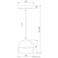 Подвесная люстра Elektrostandard DLS023 (белый-хром)