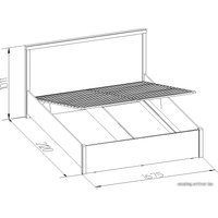 Кровать Глазов Bauhaus 2.2 с подъемным механизмом 160x200