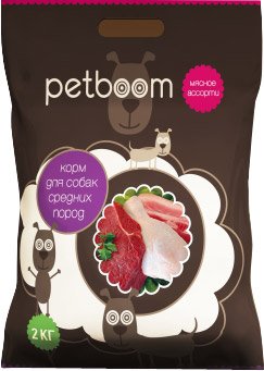 

Сухой корм для собак PetBoom мясное ассорти 2 кг